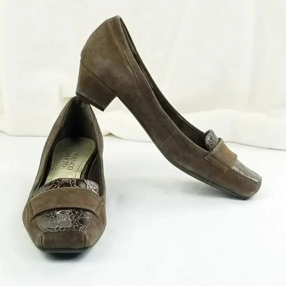 Franco Sarto 6.5M Pacer Suede Croc/Animal Print - Picture 10 of 12